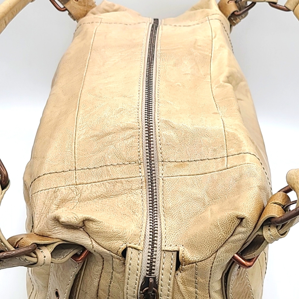 BCBGMaxAzria Tan Leather Handbag - Picture 7 of 11